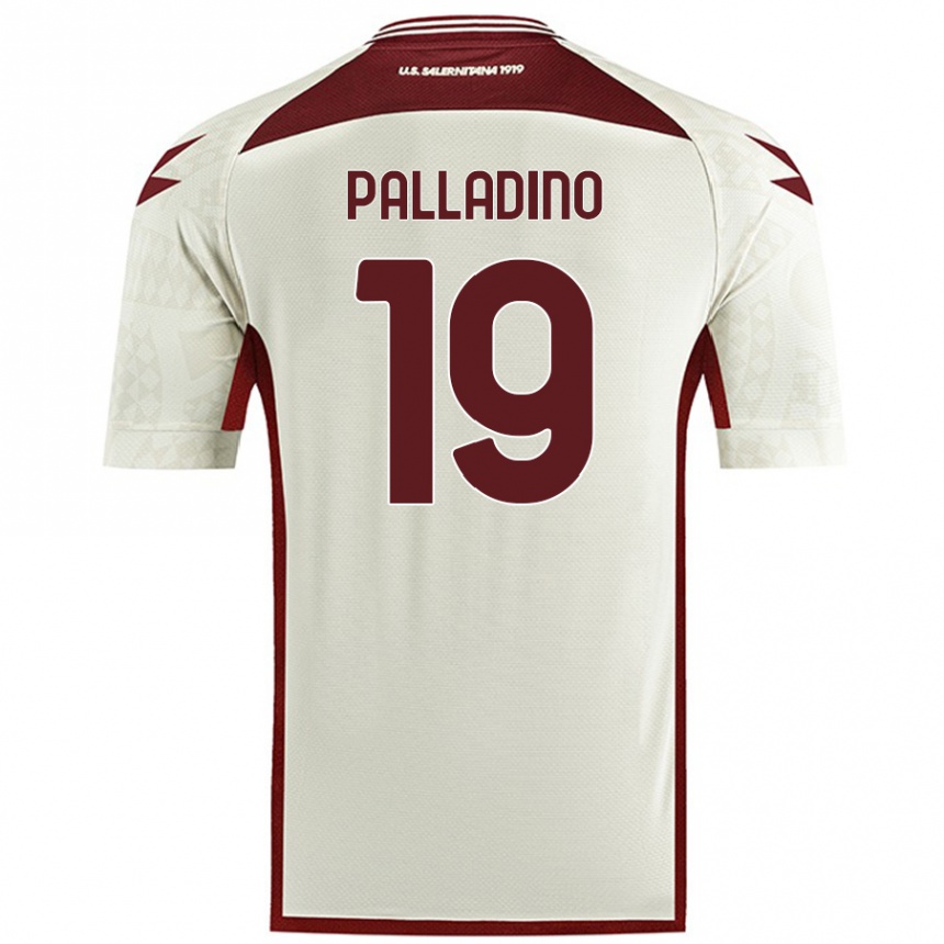 Enfant Football Maillot Alfonso Palladino #19 Couleur Crème Tenues Extérieur 2024/25 Canada