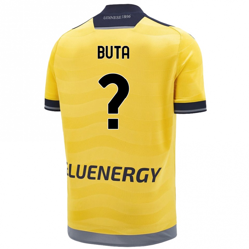 Kids Football Leonardo Buta #0 Golden Away Jersey 2024/25 T-Shirt Canada