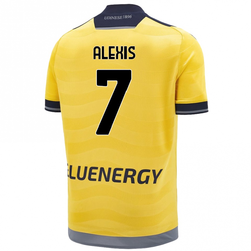 Kids Football Alexis Sanchez #7 Golden Away Jersey 2024/25 T-Shirt Canada