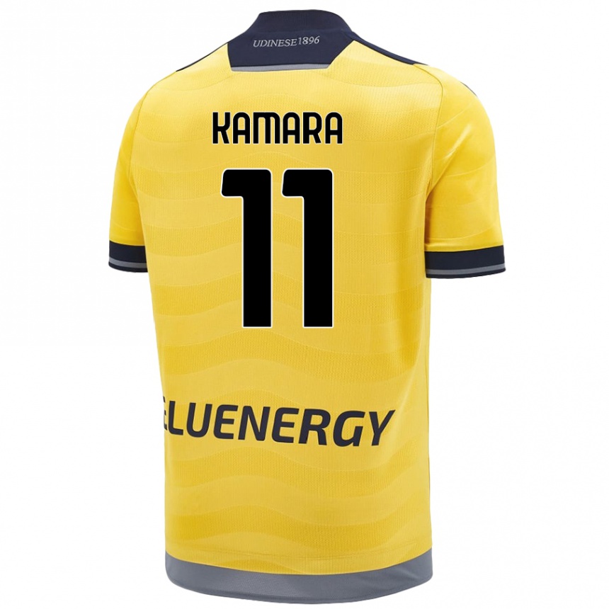 Kids Football Hassane Kamara #11 Golden Away Jersey 2024/25 T-Shirt Canada