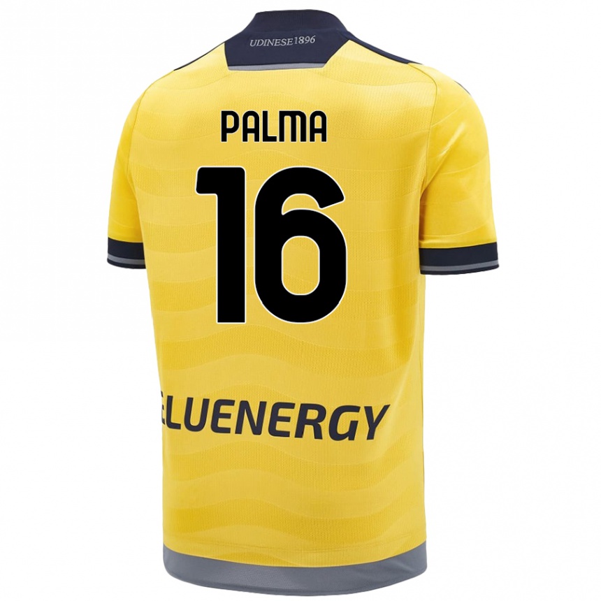 Kids Football Matteo Palma #16 Golden Away Jersey 2024/25 T-Shirt Canada