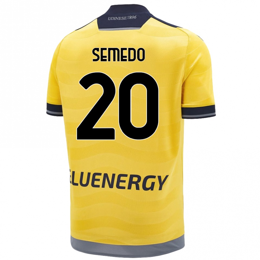 Kids Football Vivaldo Semedo #20 Golden Away Jersey 2024/25 T-Shirt Canada