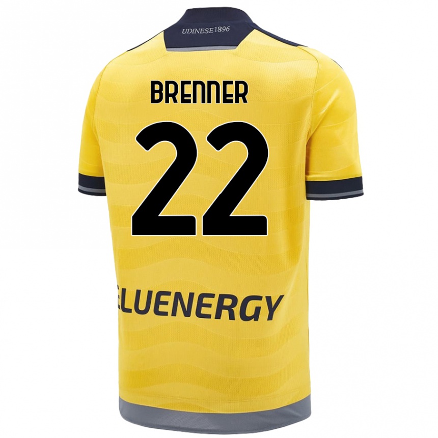 Kids Football Brenner #22 Golden Away Jersey 2024/25 T-Shirt Canada