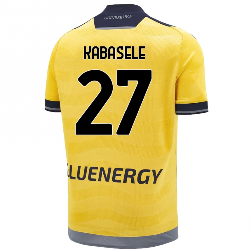 Kids Football Christian Kabasele #27 Golden Away Jersey 2024/25 T-Shirt Canada