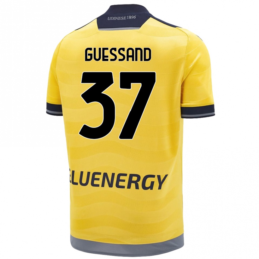 Kids Football Axel Guessand #37 Golden Away Jersey 2024/25 T-Shirt Canada