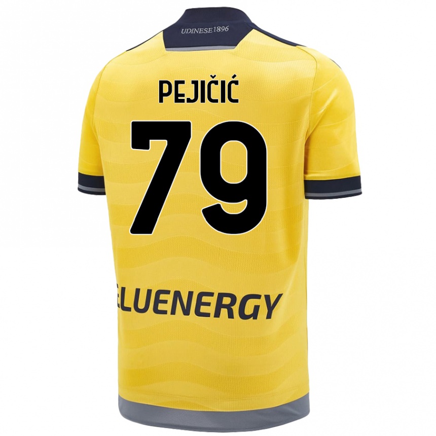 Kids Football David Pejičić #79 Golden Away Jersey 2024/25 T-Shirt Canada