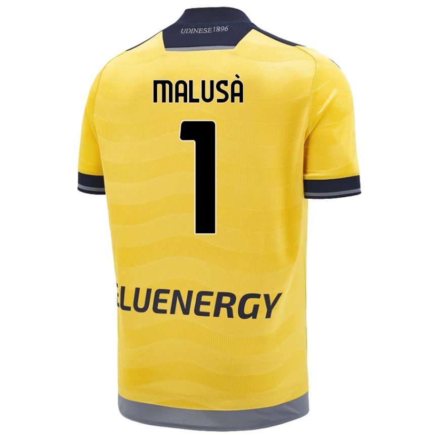 Kids Football Joel Malusà #1 Golden Away Jersey 2024/25 T-Shirt Canada