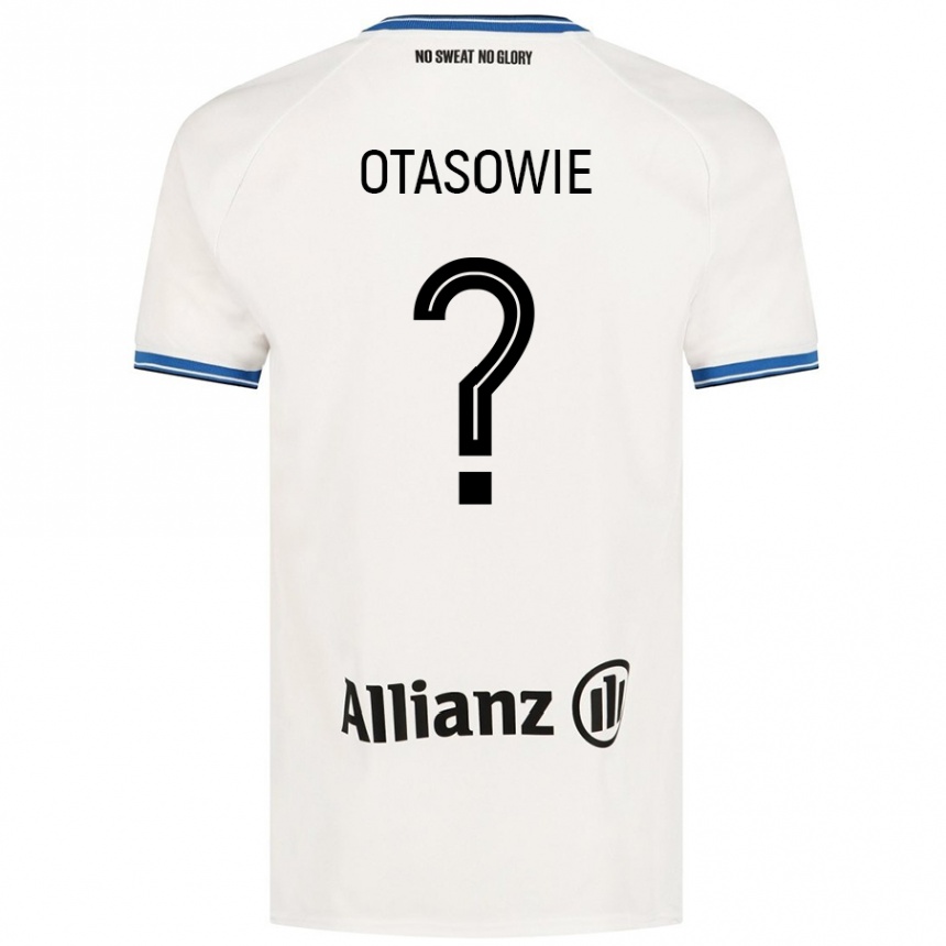 Kids Football Owen Otasowie #0 White Away Jersey 2024/25 T-Shirt Canada