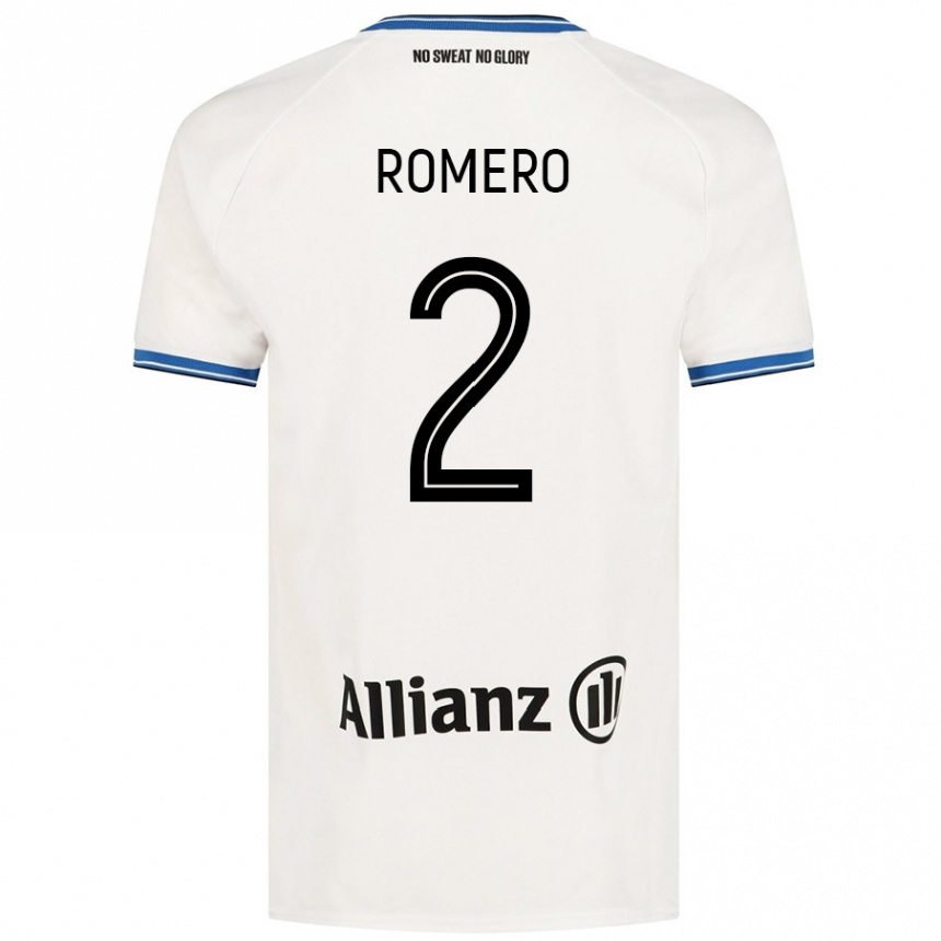 Kids Football Zaid Romero #2 White Away Jersey 2024/25 T-Shirt Canada