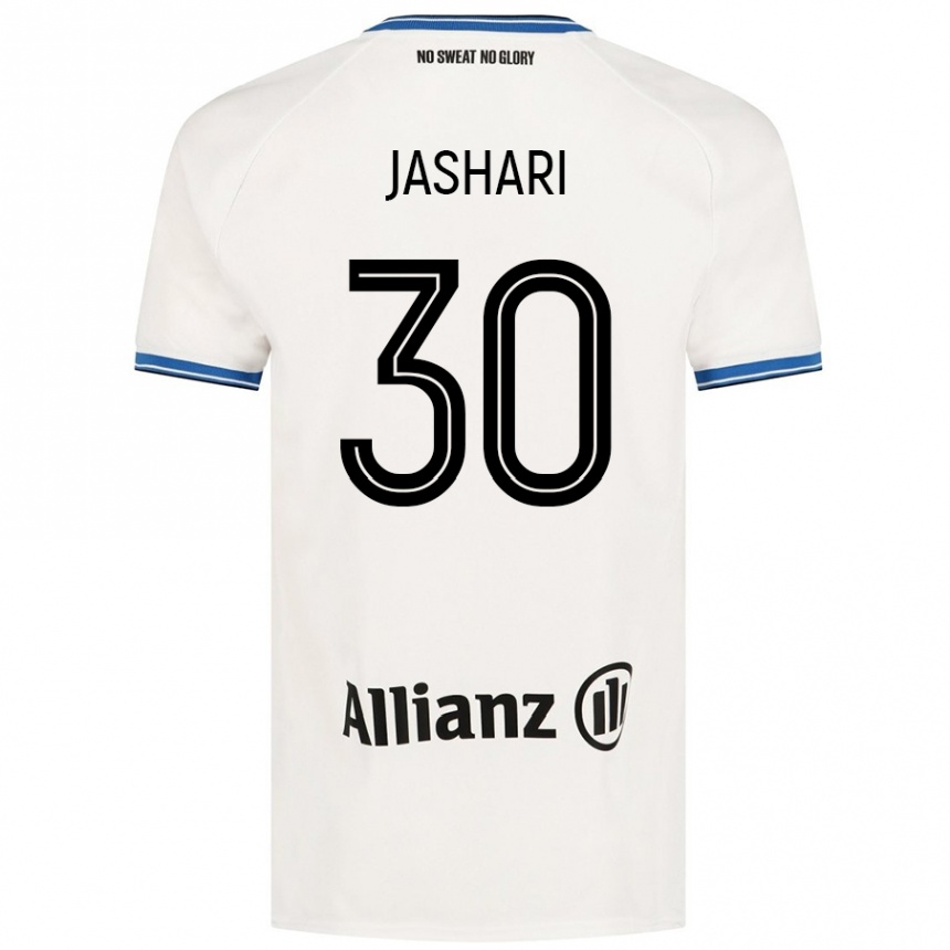 Kids Football Ardon Jashari #30 White Away Jersey 2024/25 T-Shirt Canada