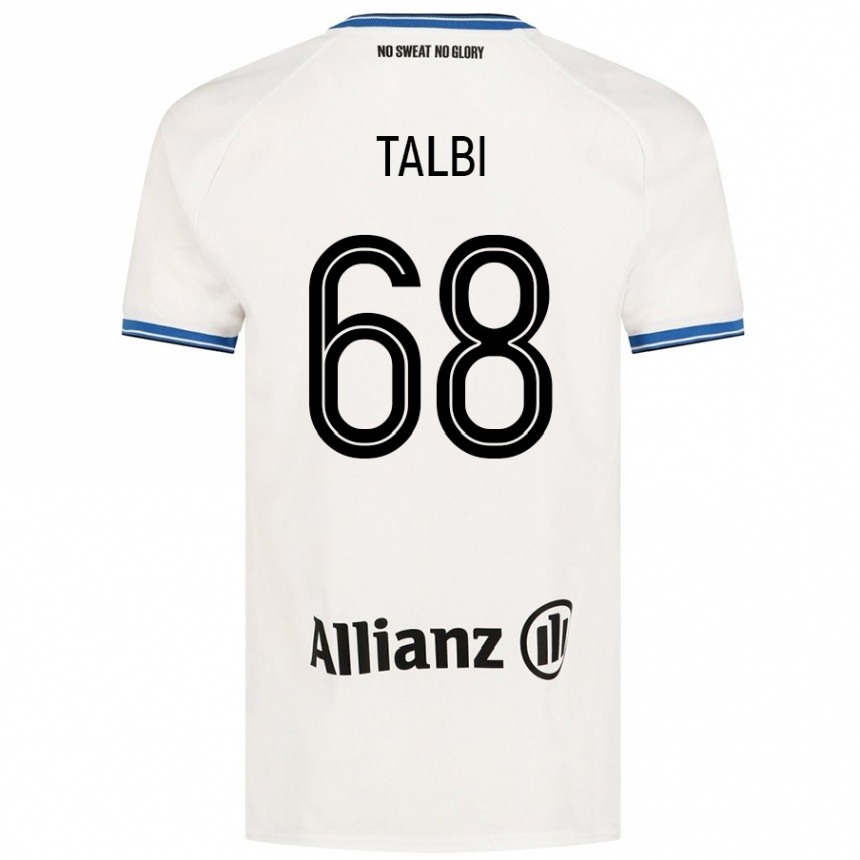 Kids Football Chemsdine Talbi #68 White Away Jersey 2024/25 T-Shirt Canada