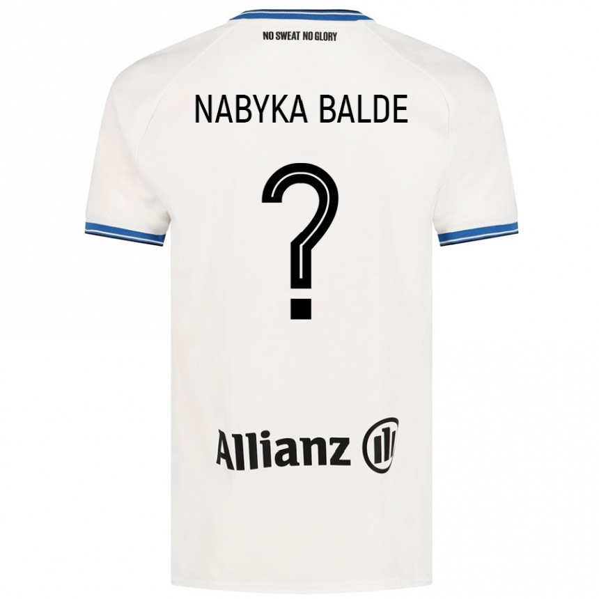 Kids Football Mamadou Nabyka Balde #0 White Away Jersey 2024/25 T-Shirt Canada