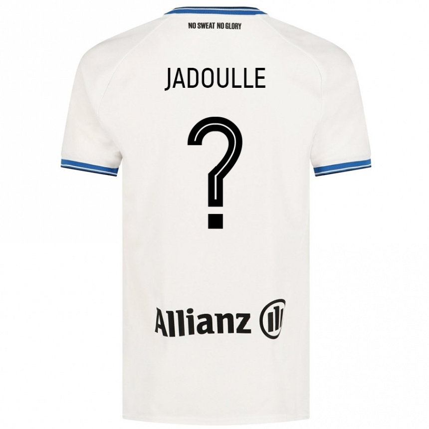 Kids Football Romane Jadoulle #0 White Away Jersey 2024/25 T-Shirt Canada