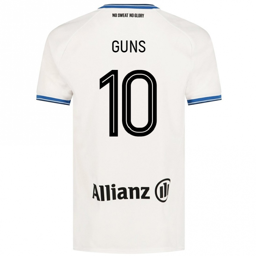 Kids Football Celien Guns #10 White Away Jersey 2024/25 T-Shirt Canada