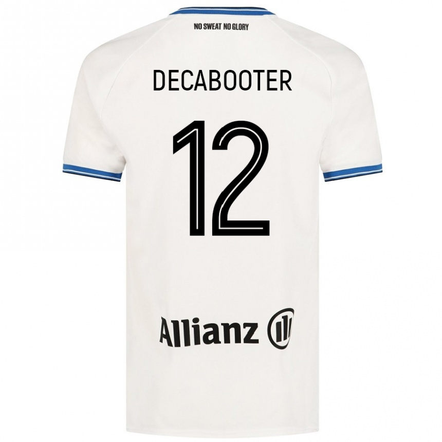 Kids Football Marith Decabooter #12 White Away Jersey 2024/25 T-Shirt Canada