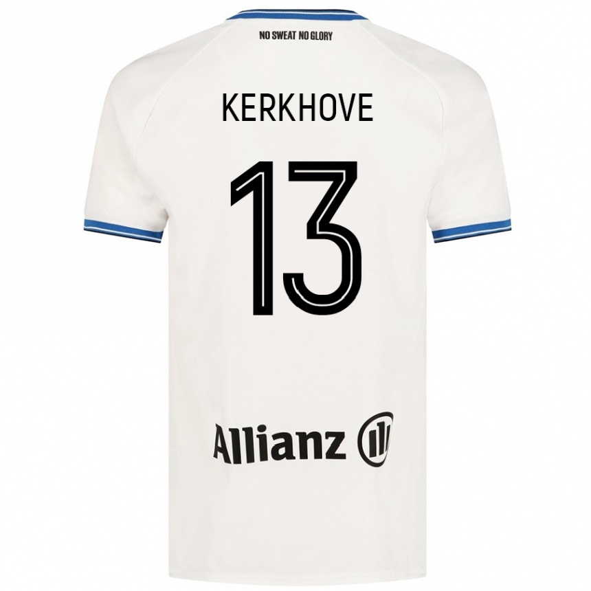 Kids Football Angel Kerkhove #13 White Away Jersey 2024/25 T-Shirt Canada