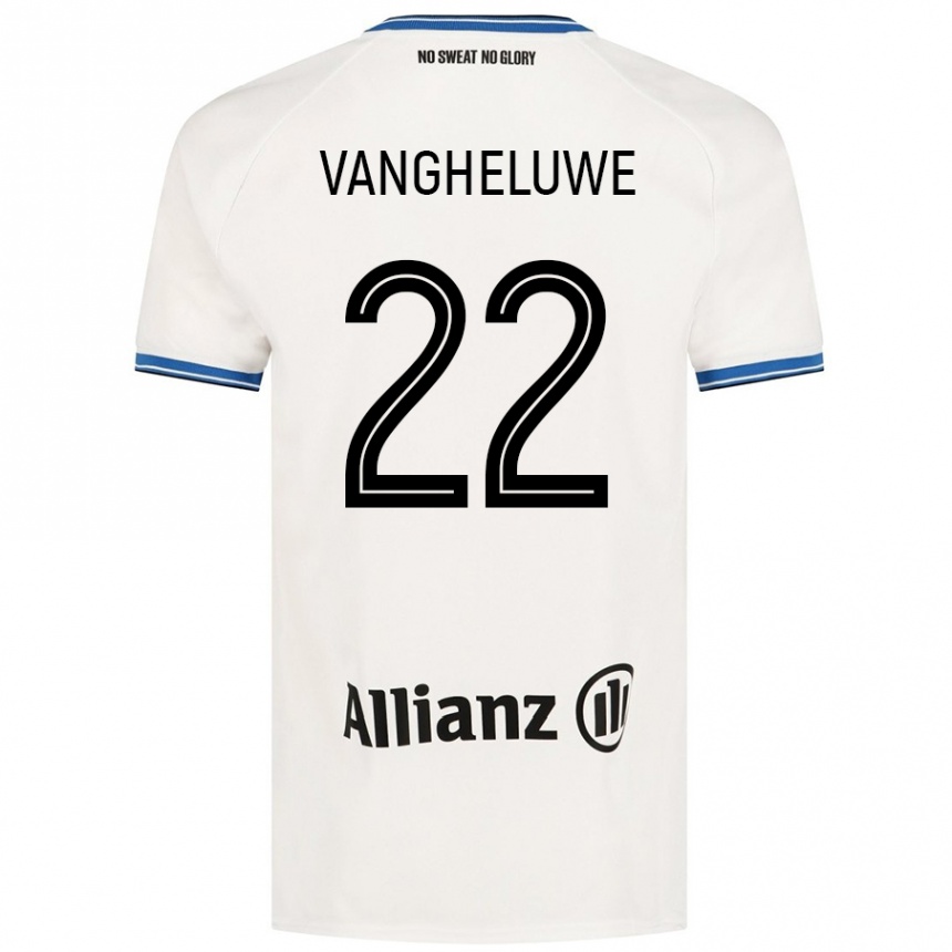 Kids Football Jody Vangheluwe #22 White Away Jersey 2024/25 T-Shirt Canada