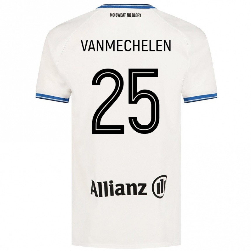 Kids Football Davinia Vanmechelen #25 White Away Jersey 2024/25 T-Shirt Canada