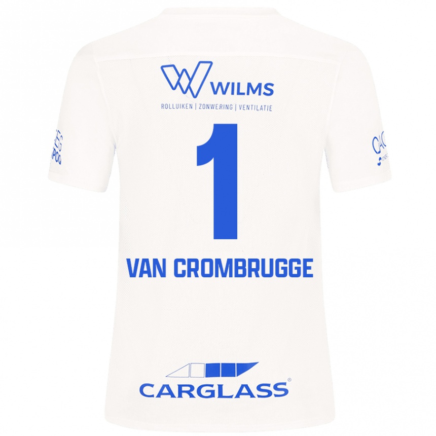 Kids Football Hendrik Van Crombrugge #1 White Away Jersey 2024/25 T-Shirt Canada