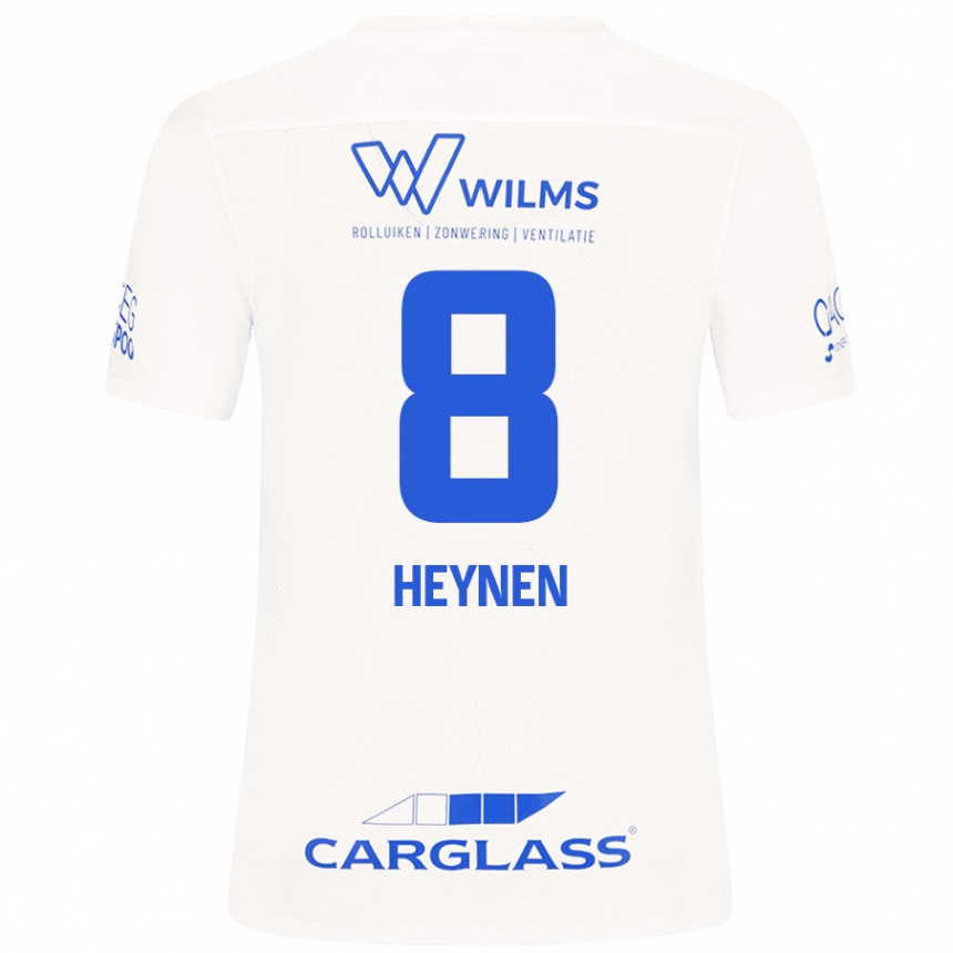 Enfant Football Maillot Bryan Heynen #8 Blanc Tenues Extérieur 2024/25 Canada