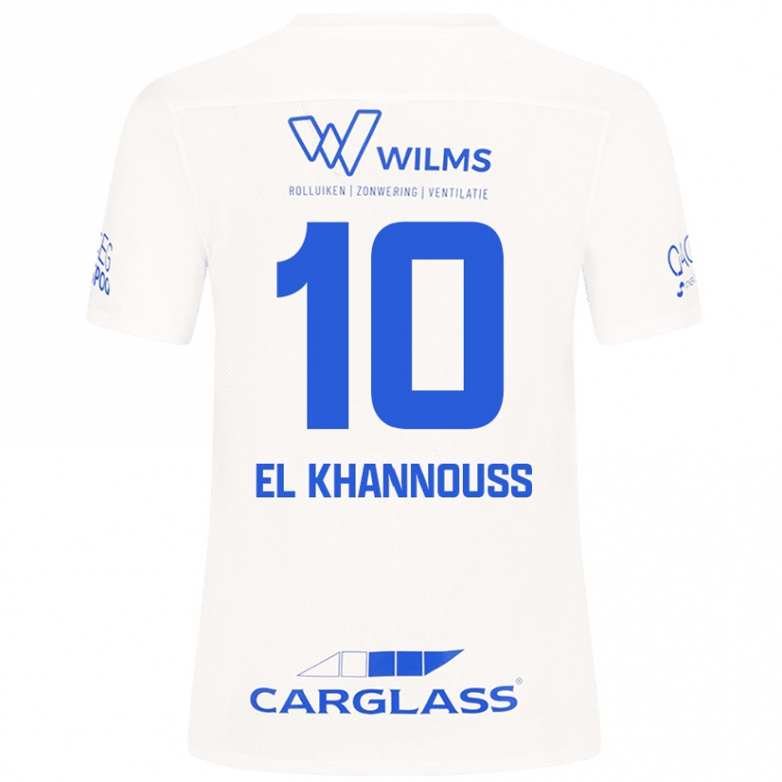 Enfant Football Maillot Bilal El Khannouss #10 Blanc Tenues Extérieur 2024/25 Canada