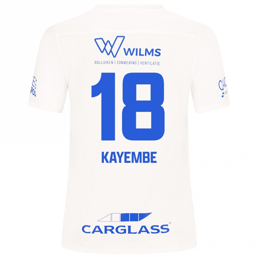 Enfant Football Maillot Joris Kayembe #18 Blanc Tenues Extérieur 2024/25 Canada