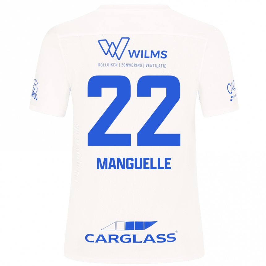 Kids Football Brad Manguelle #22 White Away Jersey 2024/25 T-Shirt Canada