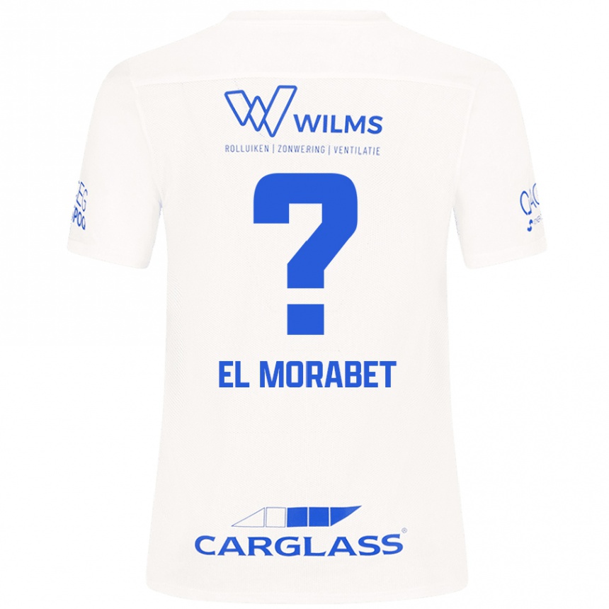 Kids Football Sami El Morabet #0 White Away Jersey 2024/25 T-Shirt Canada