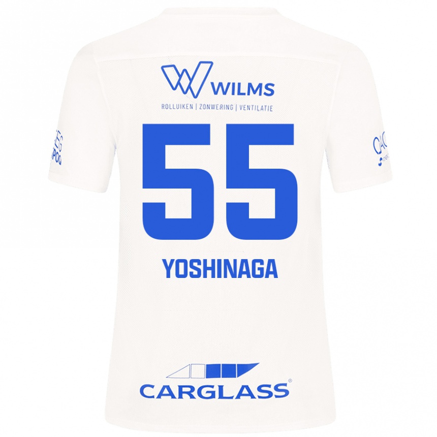 Kids Football Yumeki Yoshinaga #55 White Away Jersey 2024/25 T-Shirt Canada