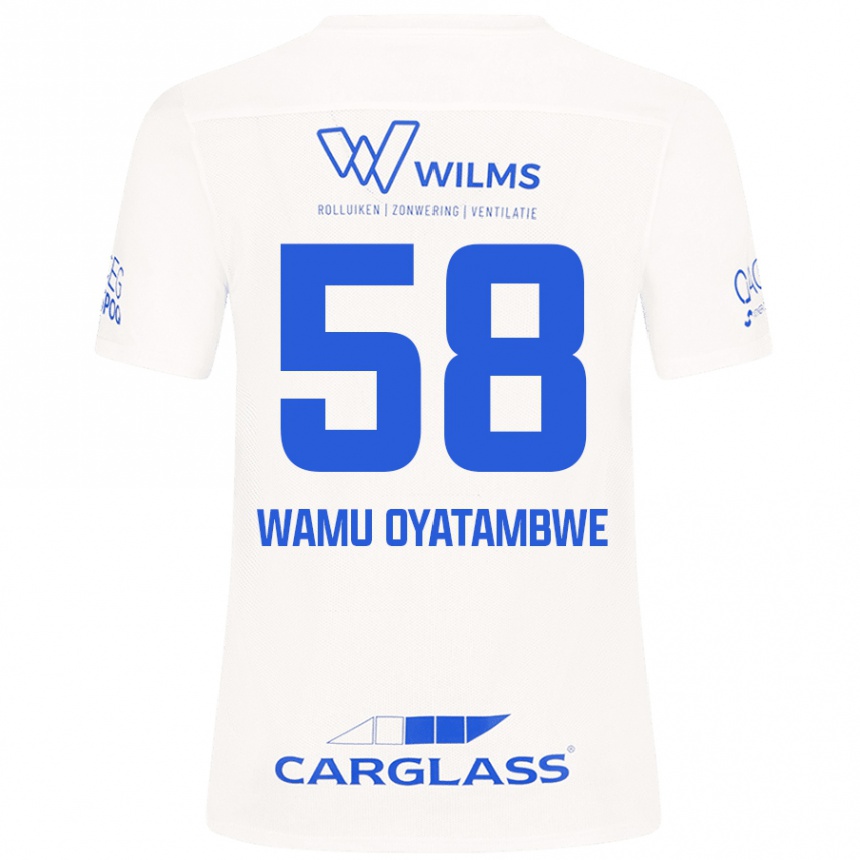 Enfant Football Maillot Matthias Wamu Oyatambwe #58 Blanc Tenues Extérieur 2024/25 Canada