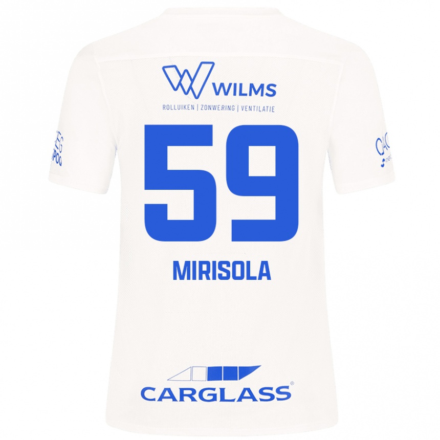 Kids Football Robin Mirisola #59 White Away Jersey 2024/25 T-Shirt Canada