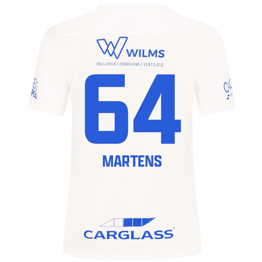 Kids Football Nolan Martens #64 White Away Jersey 2024/25 T-Shirt Canada