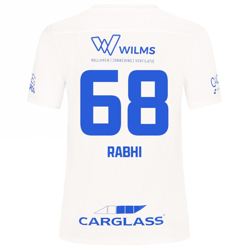 Kids Football Ayman Rabhi #68 White Away Jersey 2024/25 T-Shirt Canada