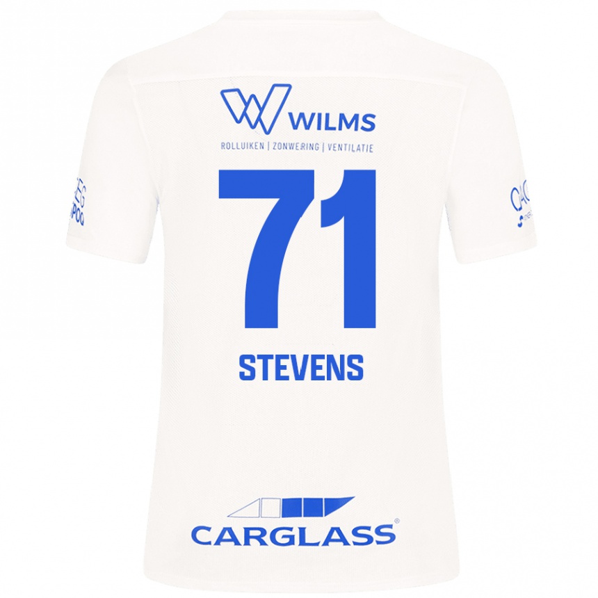 Kids Football Brent Stevens #71 White Away Jersey 2024/25 T-Shirt Canada