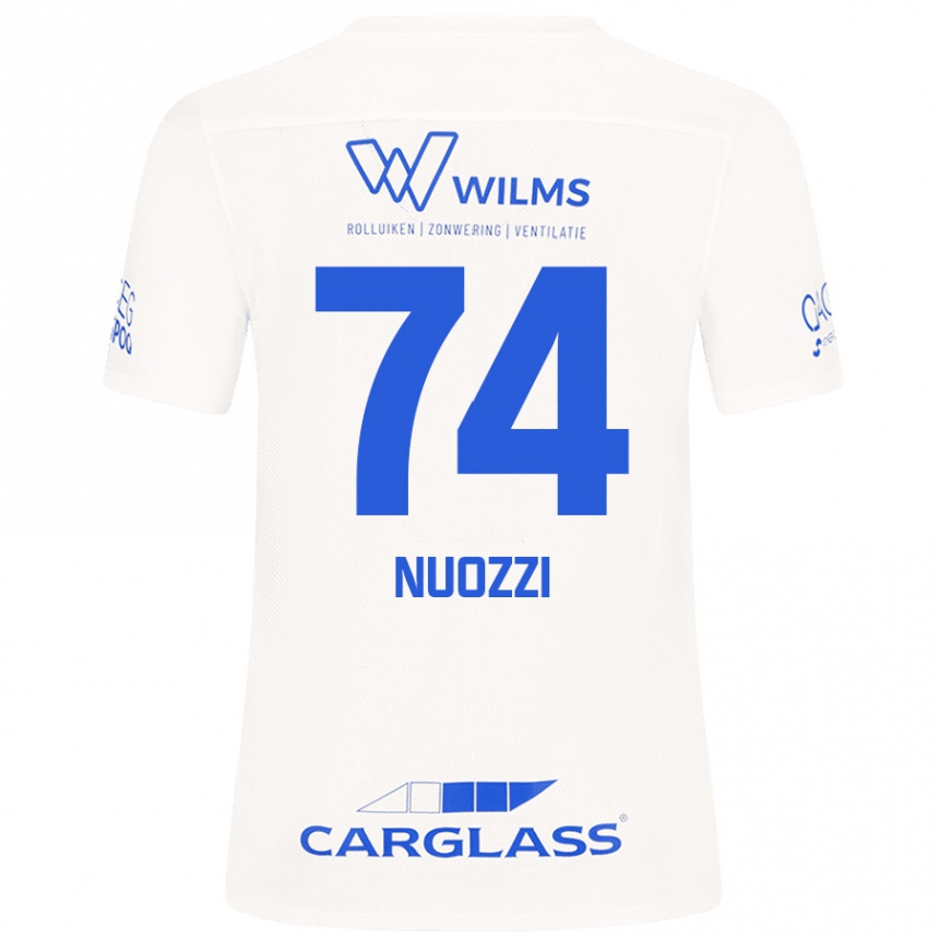 Kids Football Cédric Nuozzi #74 White Away Jersey 2024/25 T-Shirt Canada