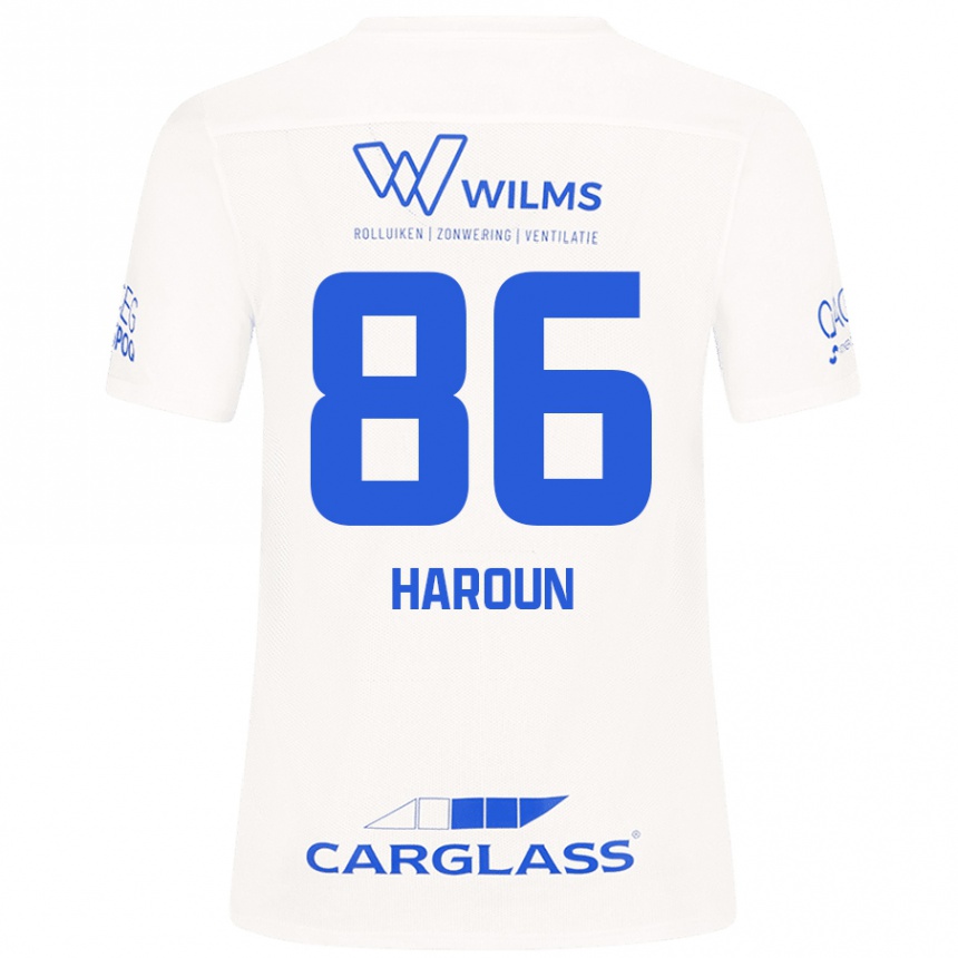 Kids Football Kenan Haroun #86 White Away Jersey 2024/25 T-Shirt Canada