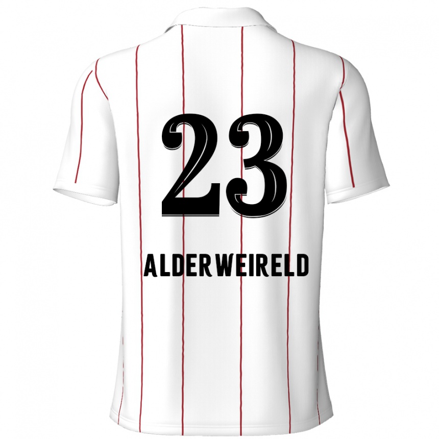 Kids Football Toby Alderweireld #23 White Black Away Jersey 2024/25 T-Shirt Canada