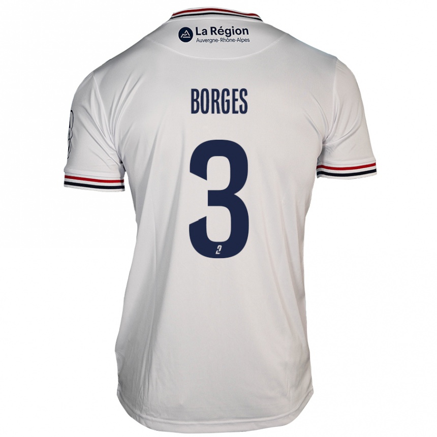 Enfant Football Maillot Neto Borges #3 Blanc Tenues Extérieur 2024/25 Canada