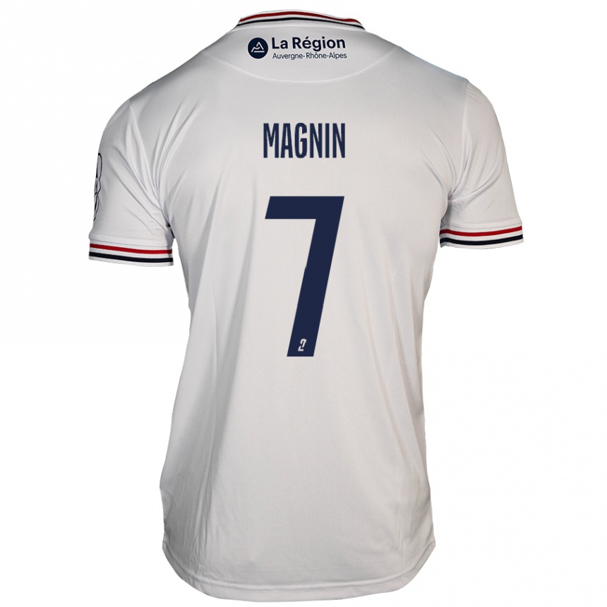 Enfant Football Maillot Yohann Magnin #7 Blanc Tenues Extérieur 2024/25 Canada