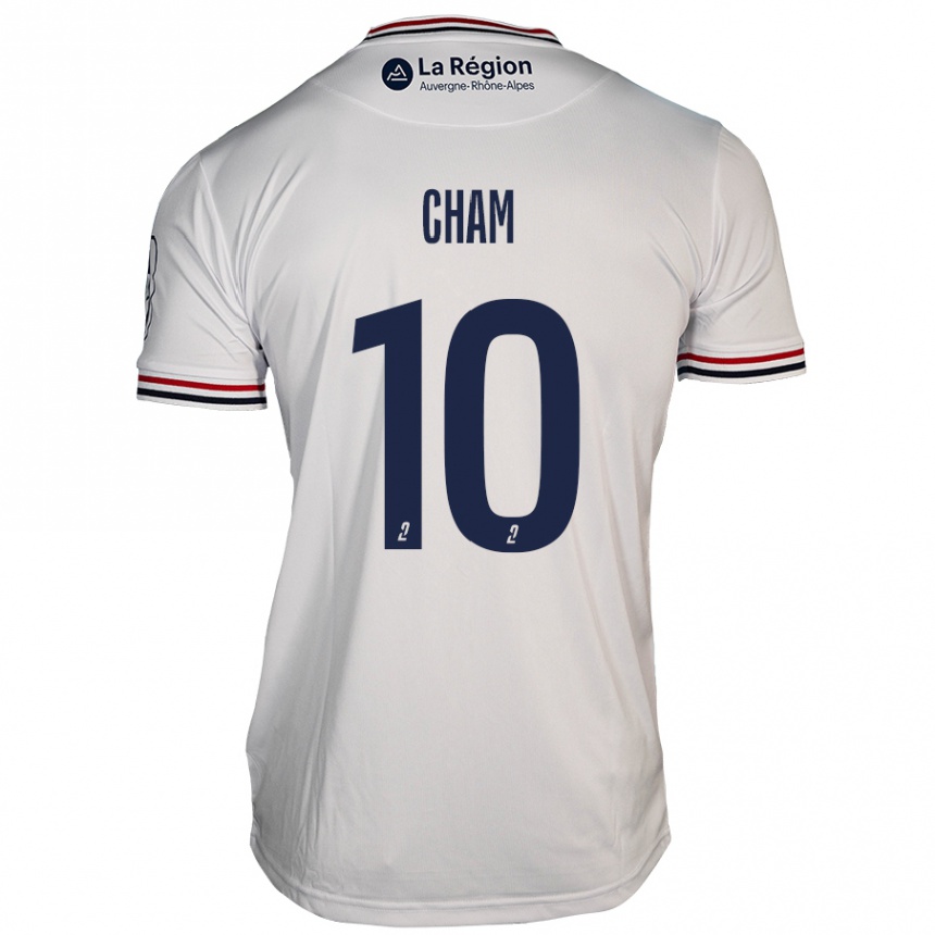 Kids Football Muhammed Cham #10 White Away Jersey 2024/25 T-Shirt Canada