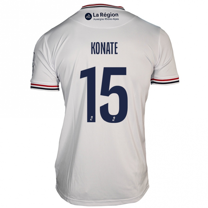 Enfant Football Maillot Cheick Oumar Konaté #15 Blanc Tenues Extérieur 2024/25 Canada