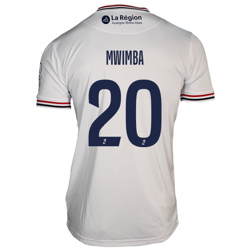 Enfant Football Maillot Josué Mwimba Isala #20 Blanc Tenues Extérieur 2024/25 Canada