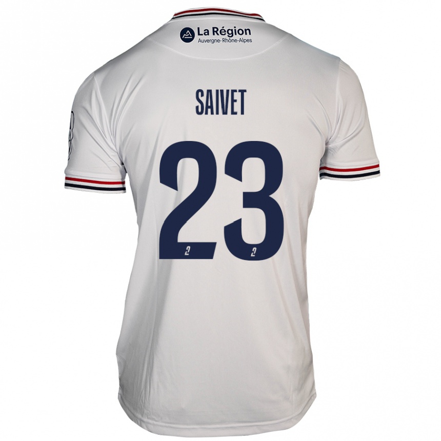 Enfant Football Maillot Henri Saivet #23 Blanc Tenues Extérieur 2024/25 Canada