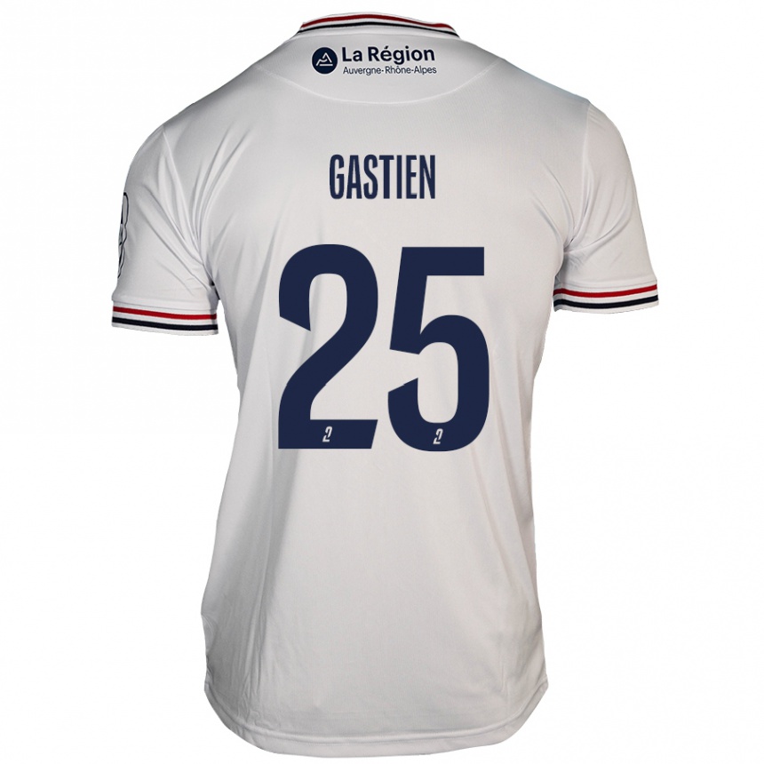 Kids Football Johan Gastien #25 White Away Jersey 2024/25 T-Shirt Canada