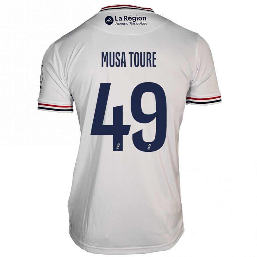 Enfant Football Maillot Musa Toure #49 Blanc Tenues Extérieur 2024/25 Canada