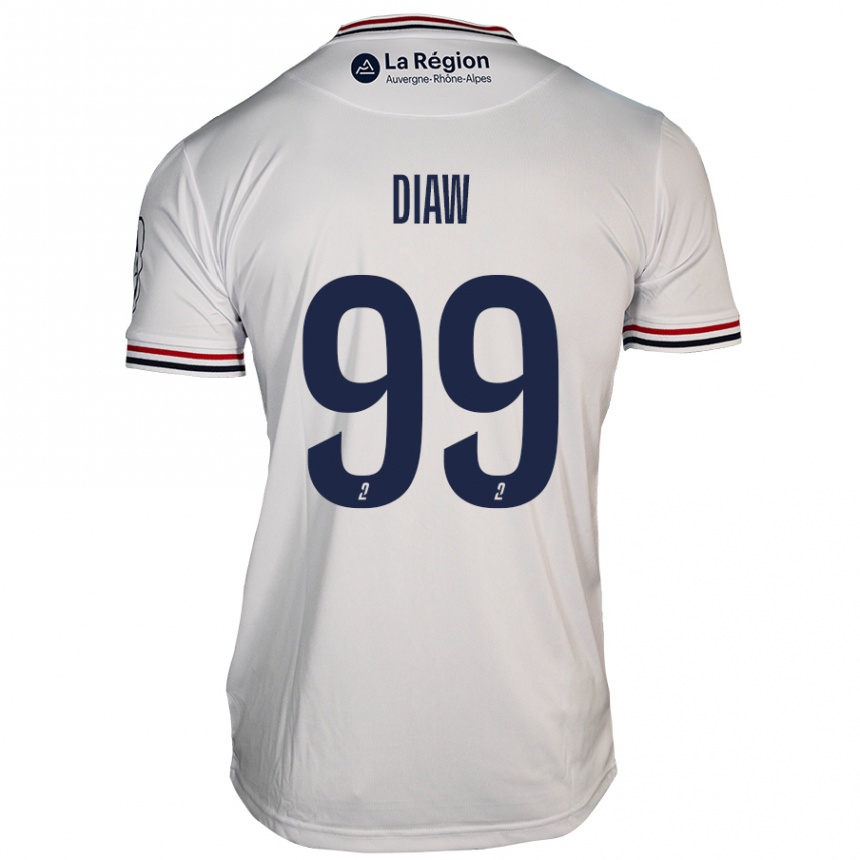 Kids Football Mory Diaw #99 White Away Jersey 2024/25 T-Shirt Canada