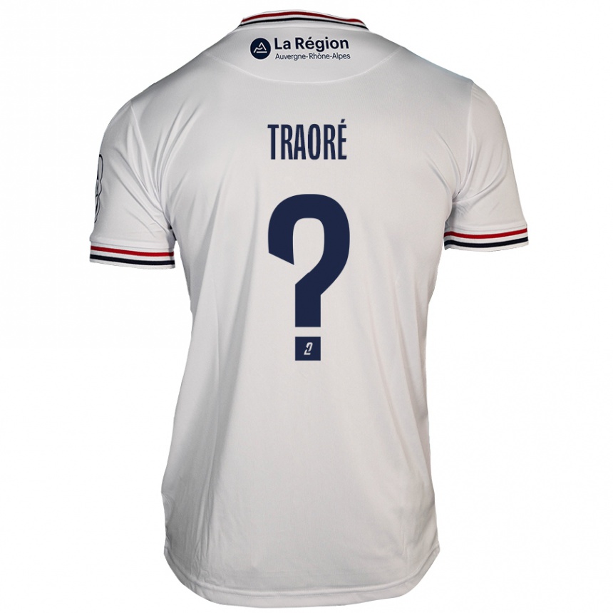 Enfant Football Maillot Soumaela Traoré #0 Blanc Tenues Extérieur 2024/25 Canada