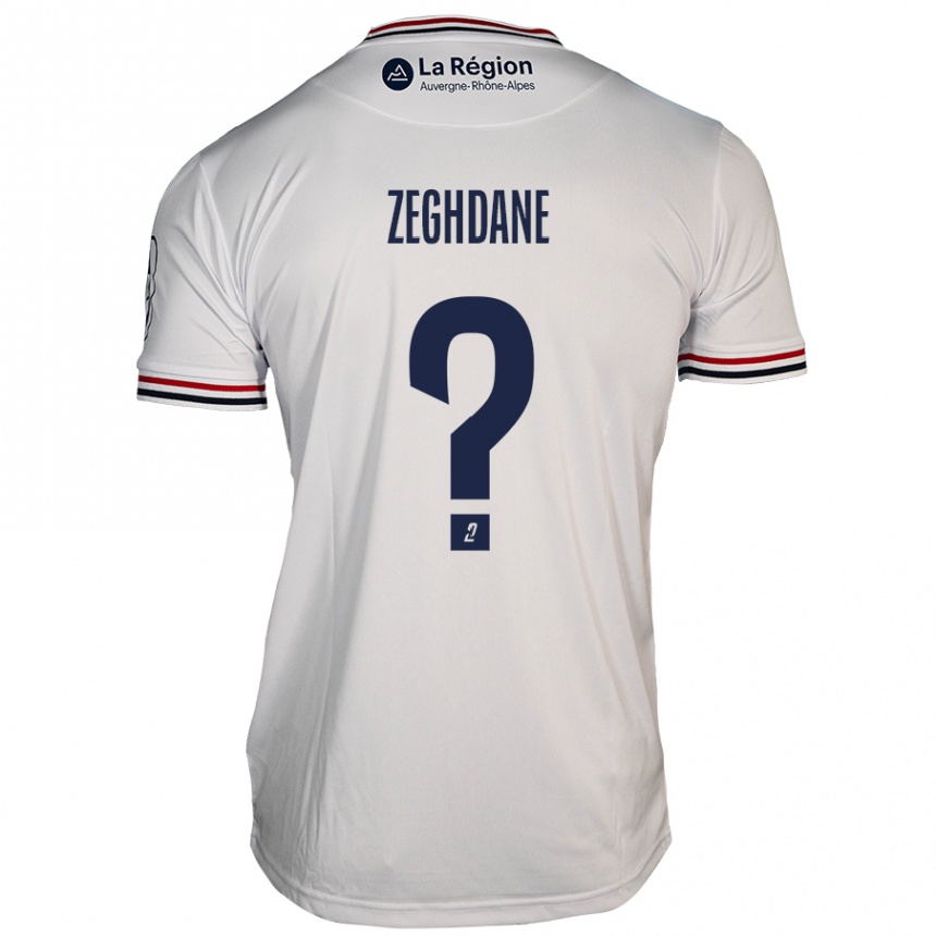 Enfant Football Maillot Merwan Zeghdane #0 Blanc Tenues Extérieur 2024/25 Canada