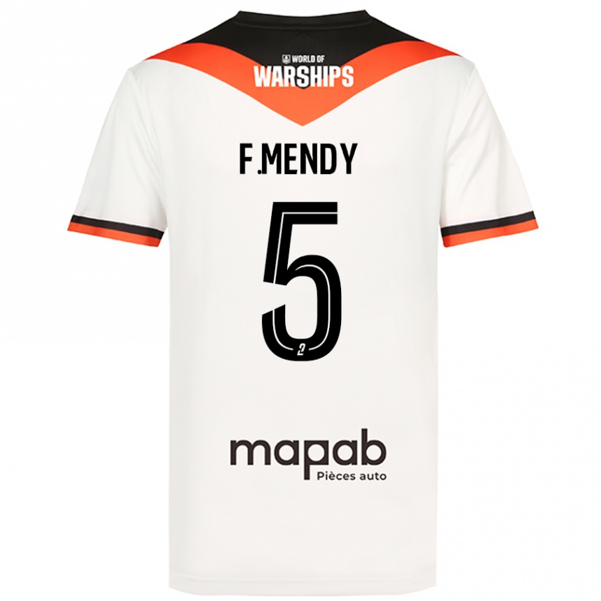 Kids Football Formose Mendy #5 White Away Jersey 2024/25 T-Shirt Canada