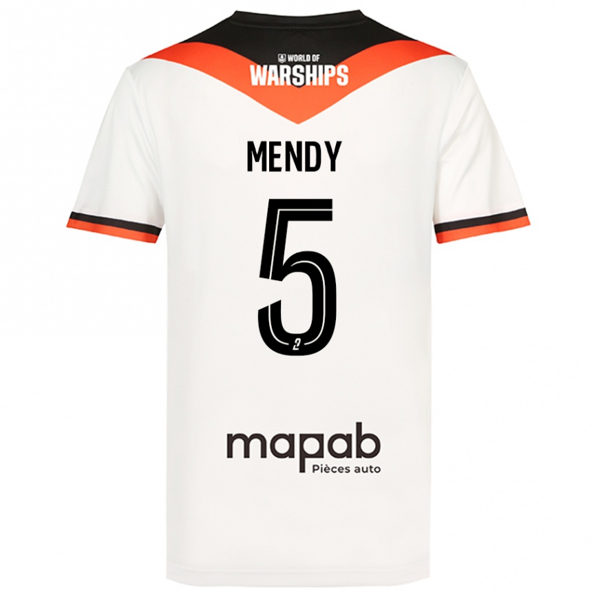 Kids Football Benjamin Mendy #5 White Away Jersey 2024/25 T-Shirt Canada